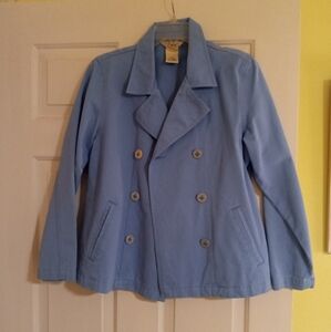 Ladies LL Bean Blue Peacoat S